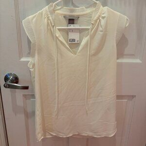 h&m white blouse